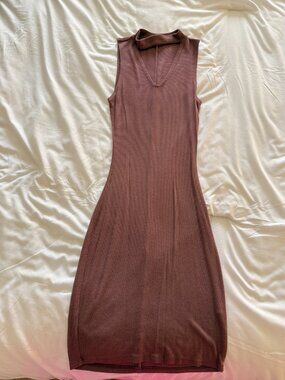 Blush-colored Mini Dress